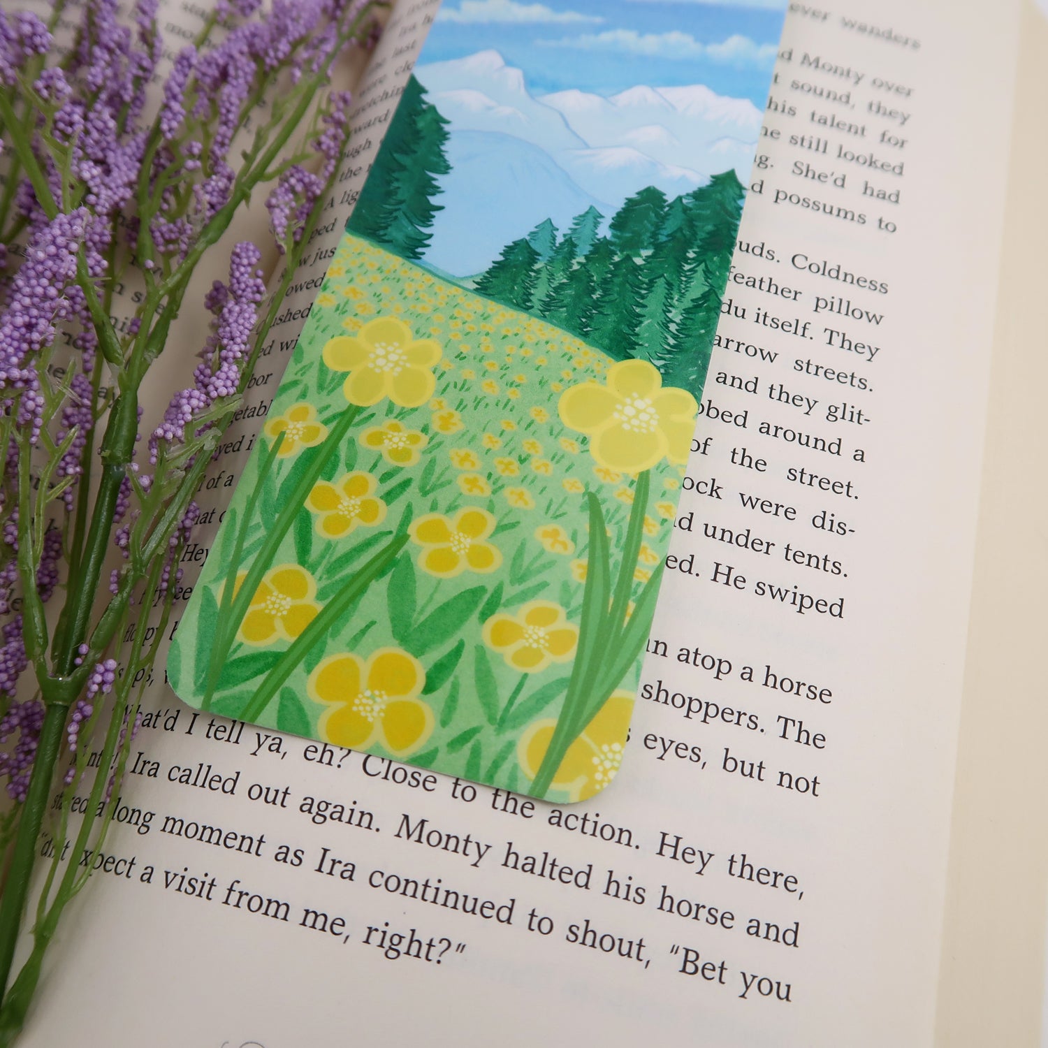 Folk Flowers Wood Bookmark - Wild Mountain Wax