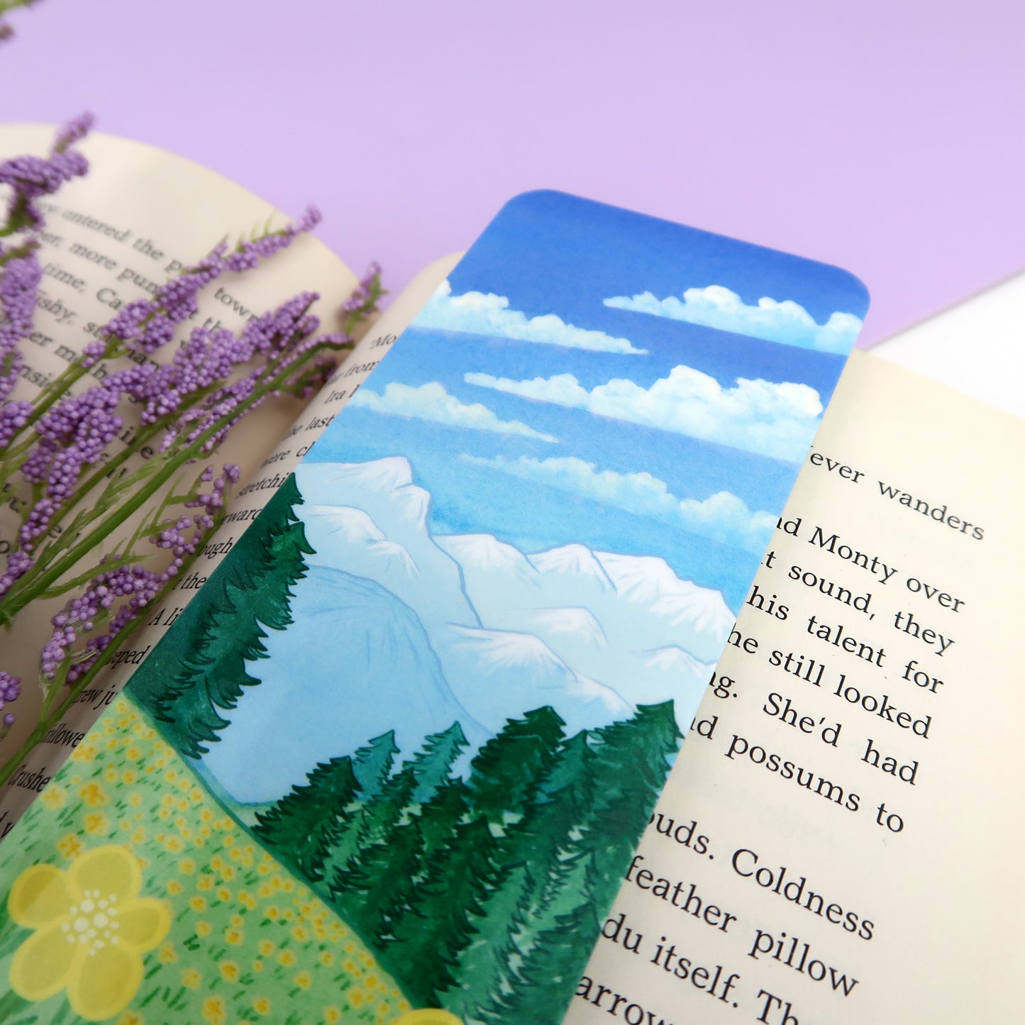 Mountain Flowers Bookmark