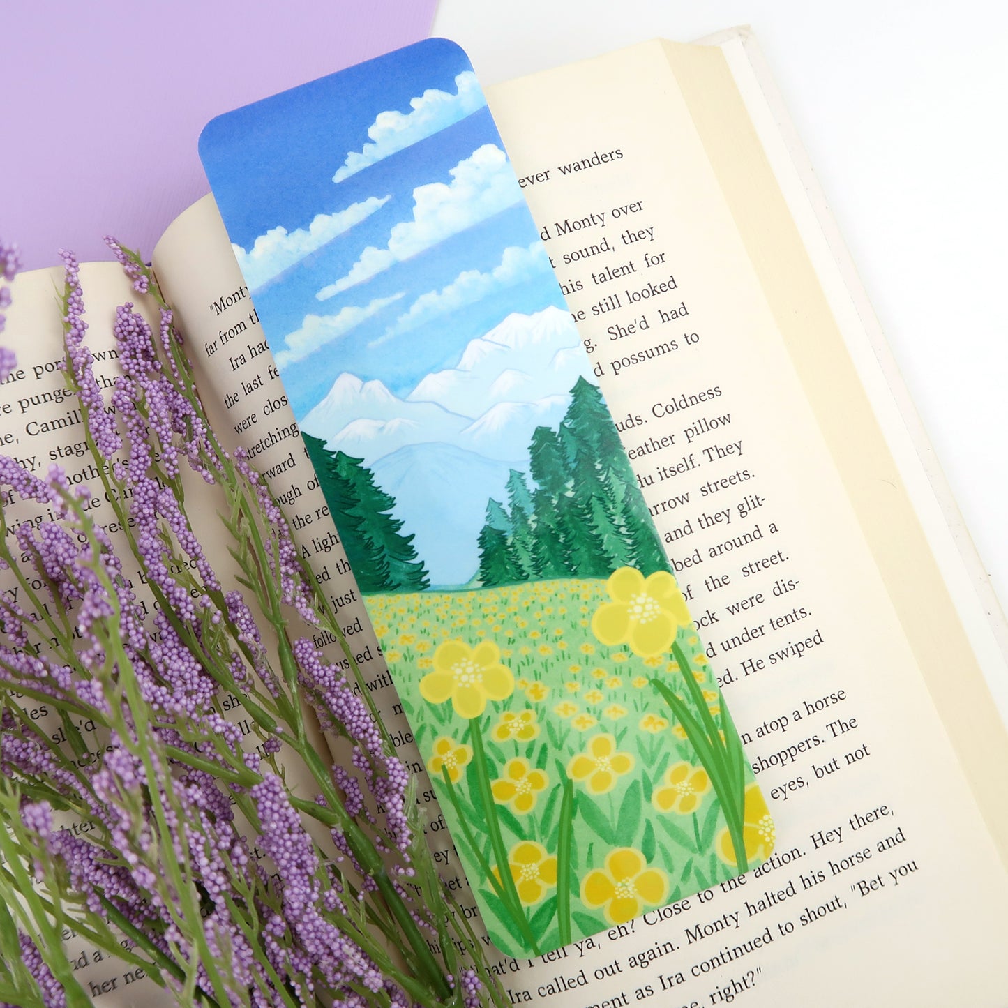 Mountain Flowers Bookmark