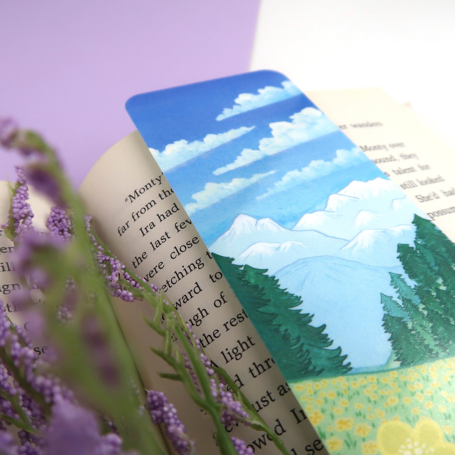 Mountain Flowers Bookmark