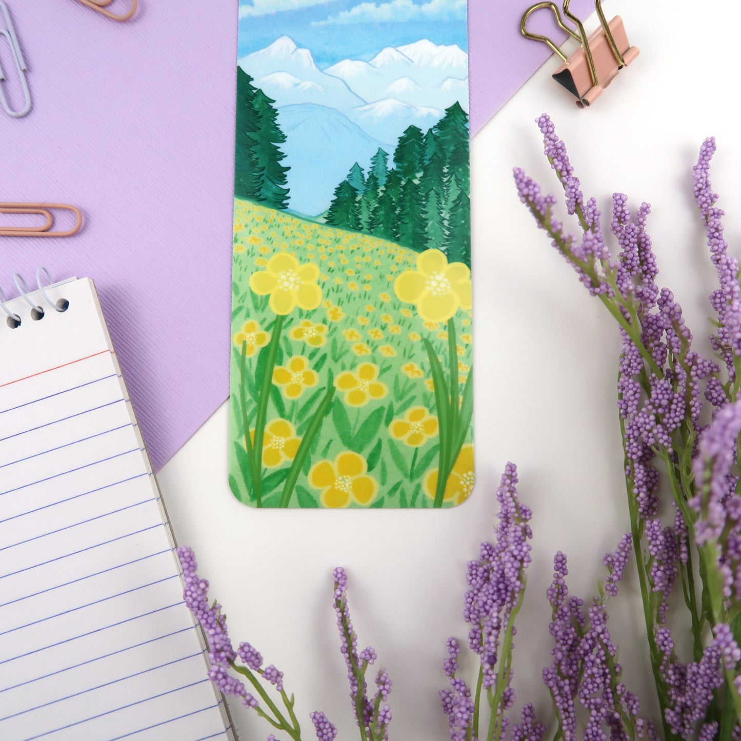 Mountain Flowers Bookmark