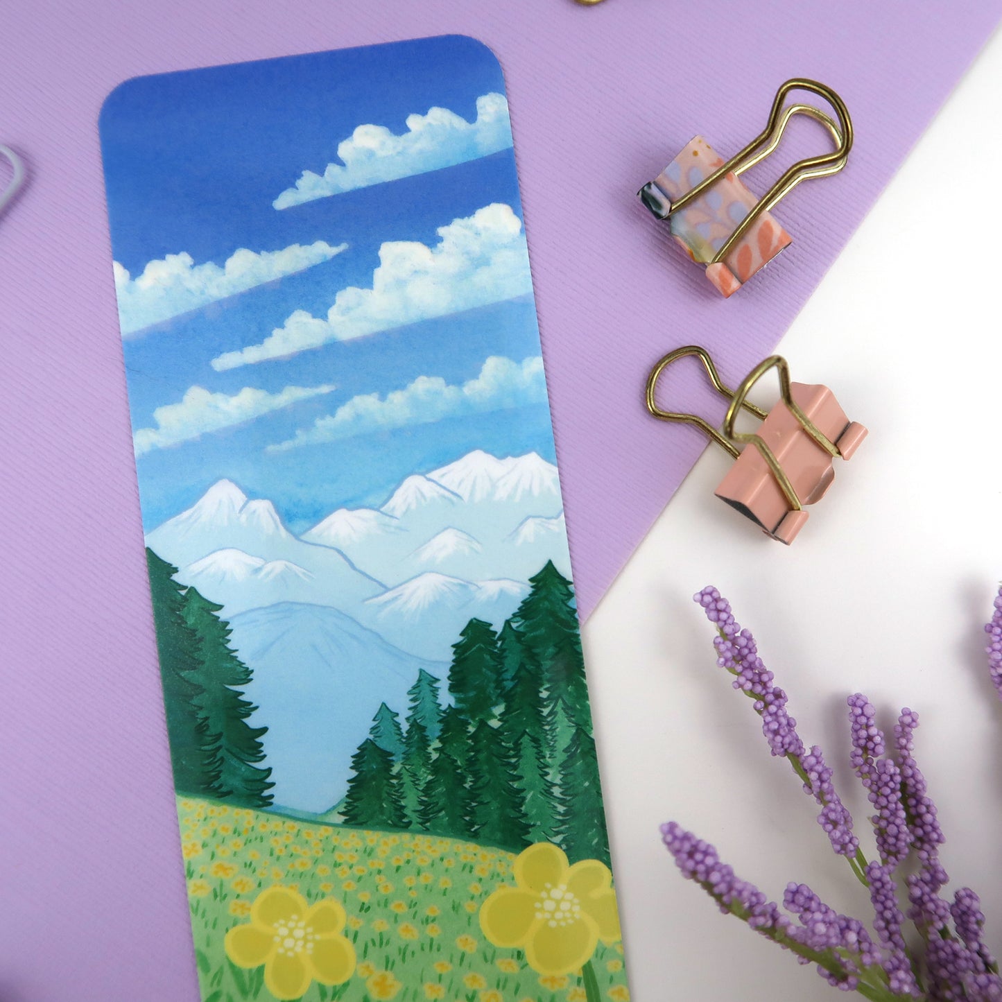 Mountain Flowers Bookmark