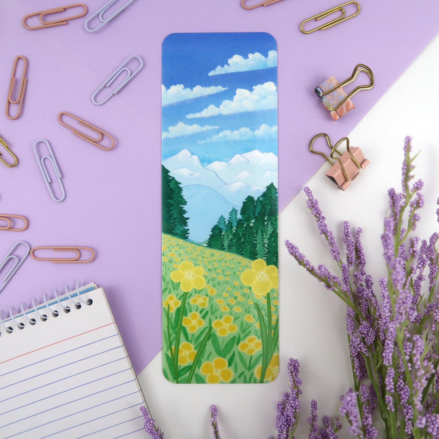 Mountain Flowers Bookmark