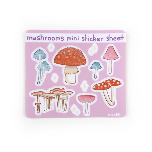 Mushrooms Mini Sticker Sheet