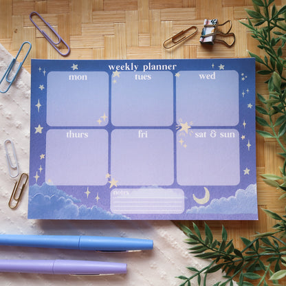 Night Sky Weekly Planner - Stationery