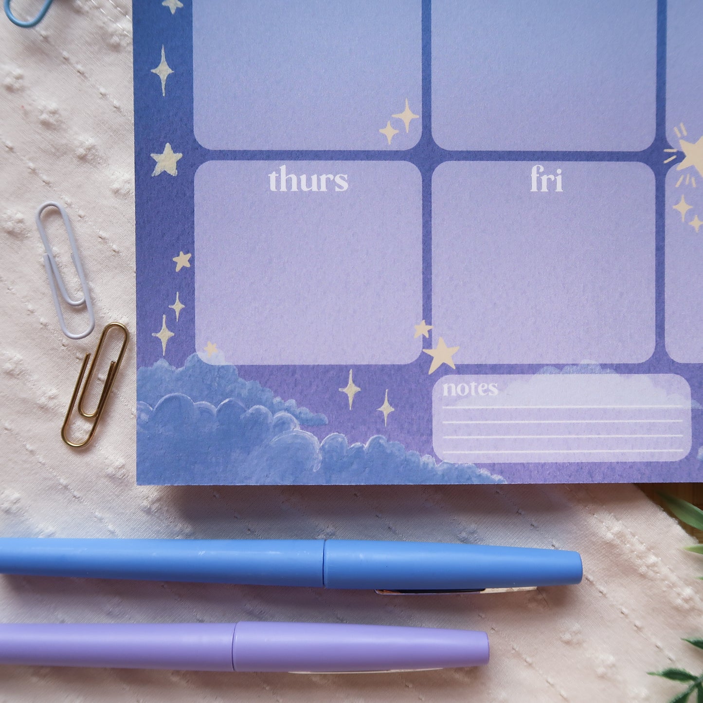 Night Sky Weekly Planner - Stationery