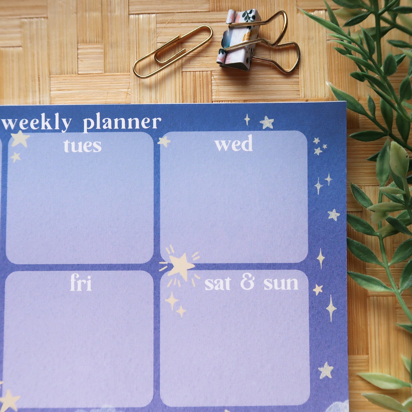 Night Sky Weekly Planner - Stationery