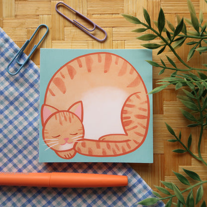 Orange Tabby Loaf Notes - Stationery