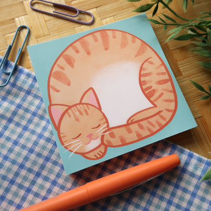 Orange Tabby Loaf Notes - Stationery