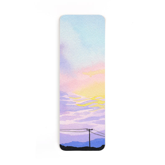 Pastel Mountain Sunset Sky Bookmark