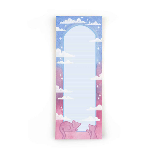 Pastel Sky Kitties To Do List Notepad - Stationery