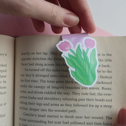 Tulip Flowers - Magnetic Bookmark