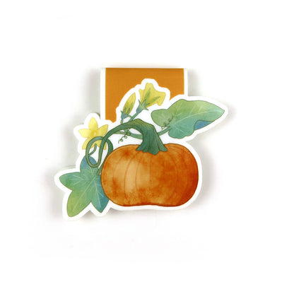 Pumpkin on the Vine - Magnetic Bookmark