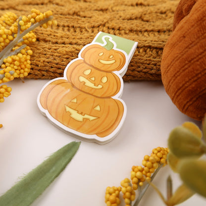 Pumpkin Stack - Magnetic Bookmark