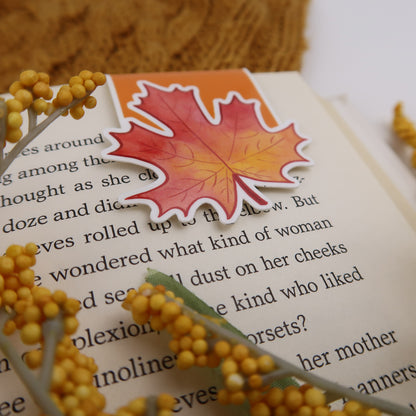 Red Maple Leaf - Magnetic Bookmark