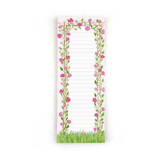 Rose Trellis To Do List Notepad - Stationery