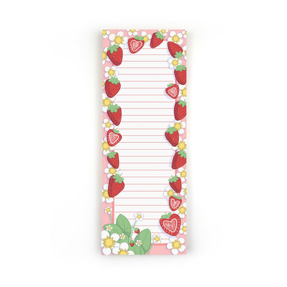 Strawberries To Do List Notepad - Stationery