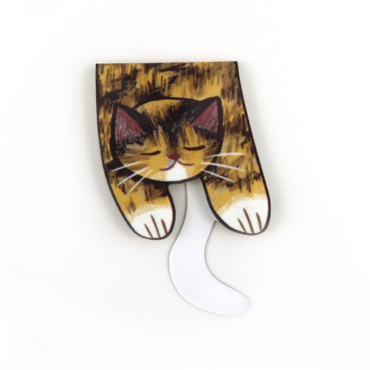 Tortiseshell Cat Foldover - Magnetic Bookmark