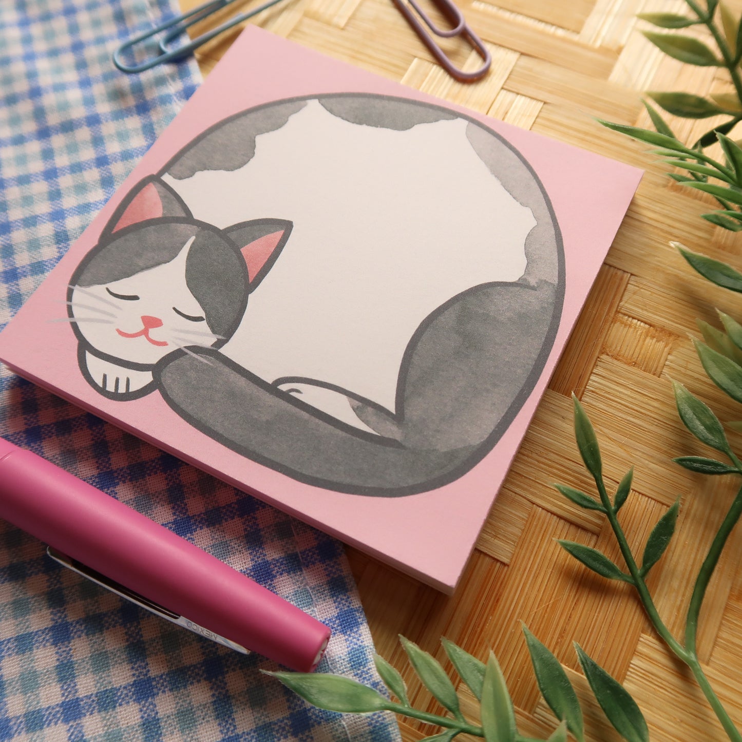 Tuxedo Cat Loaf Notes - Stationery