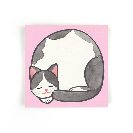 Tuxedo Cat Loaf Notes - Stationery