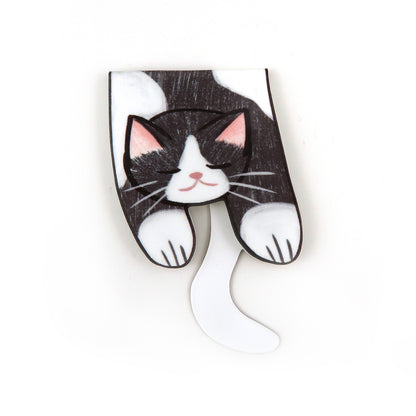 Tuxedo Cat Foldover - Magnetic Bookmark