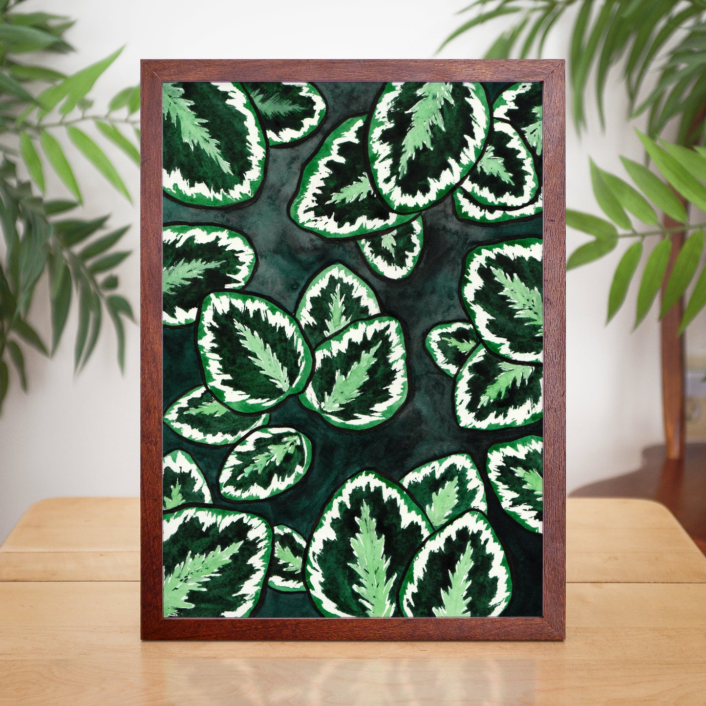 Calathea Roseopicta - Watercolor Plant Art Print