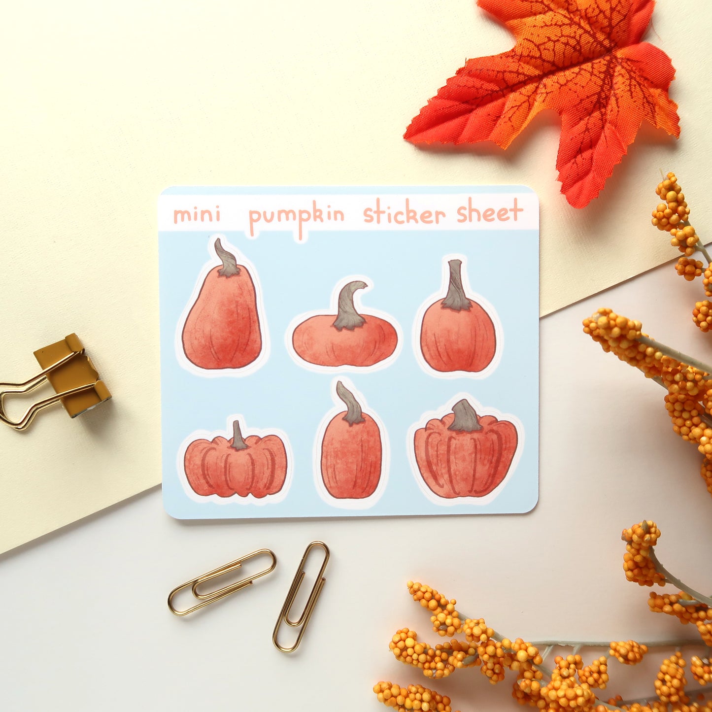 Pumpkins Mini Sticker Sheet
