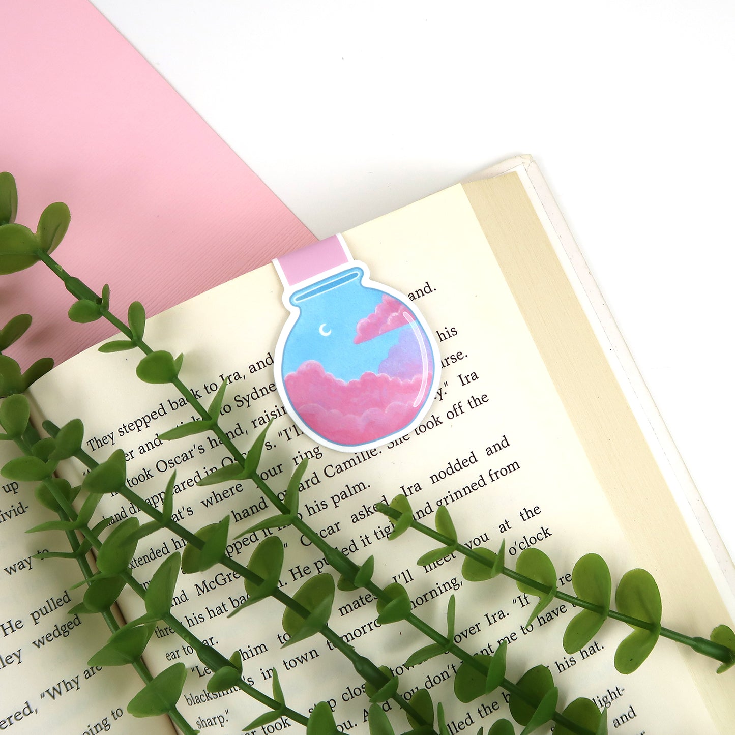 Cotton Candy Sky Jar - Magnetic Bookmark
