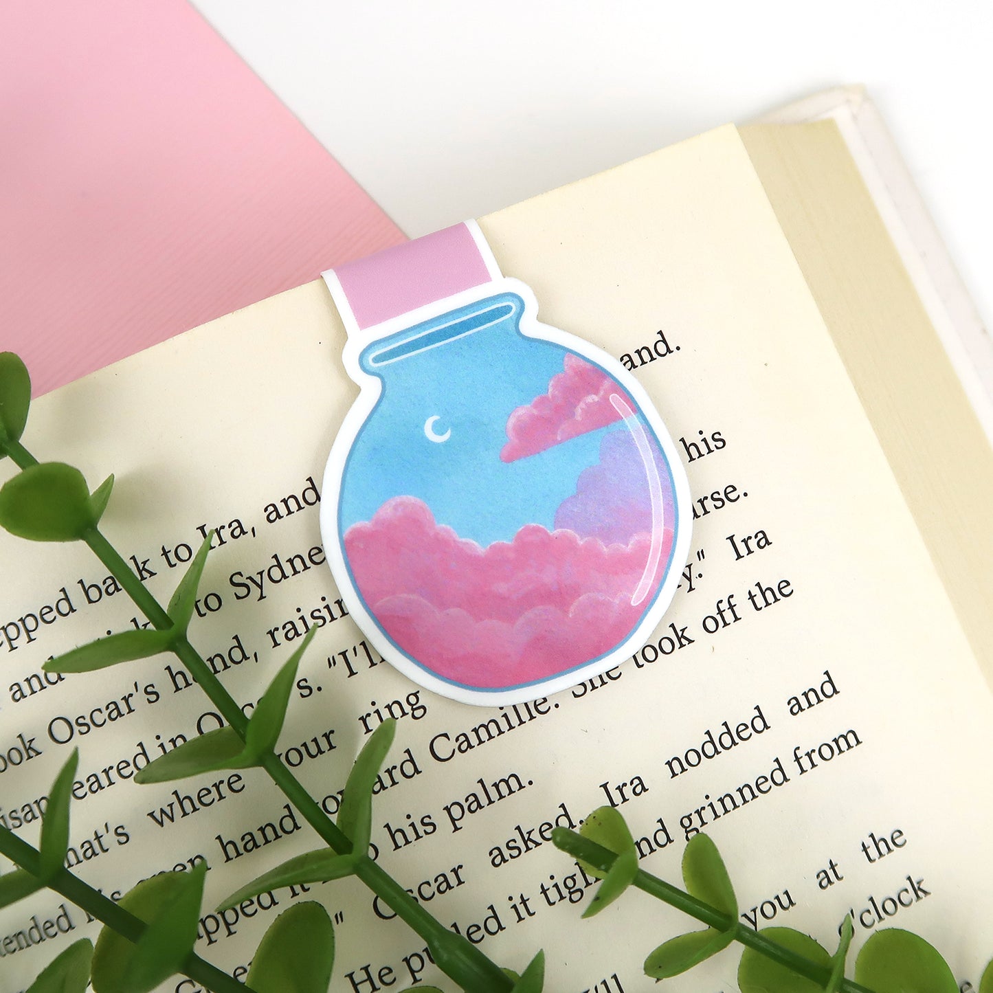 Cotton Candy Sky Jar - Magnetic Bookmark
