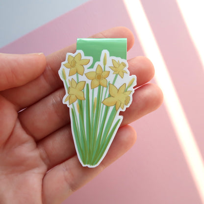 Daffodil Flowers - Magnetic Bookmark