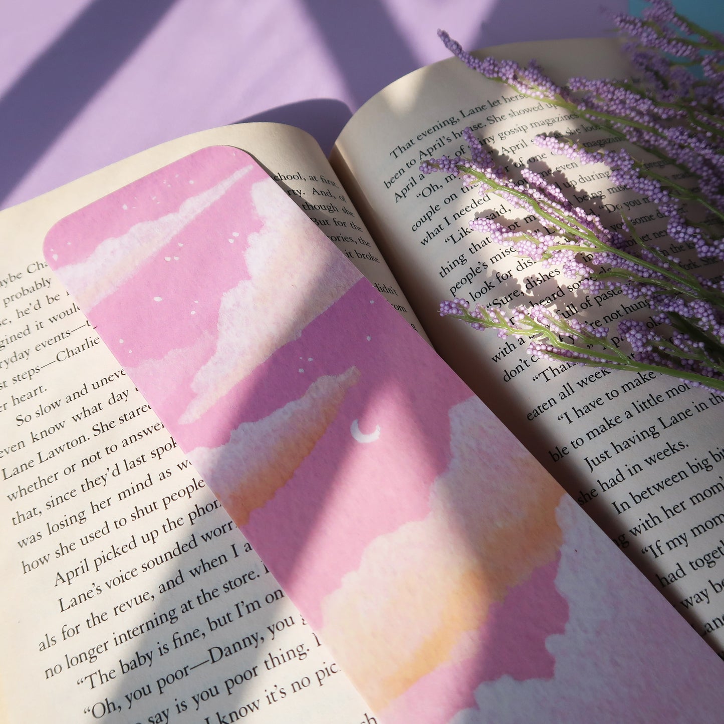 Dreamy Pink Sky Bookmark