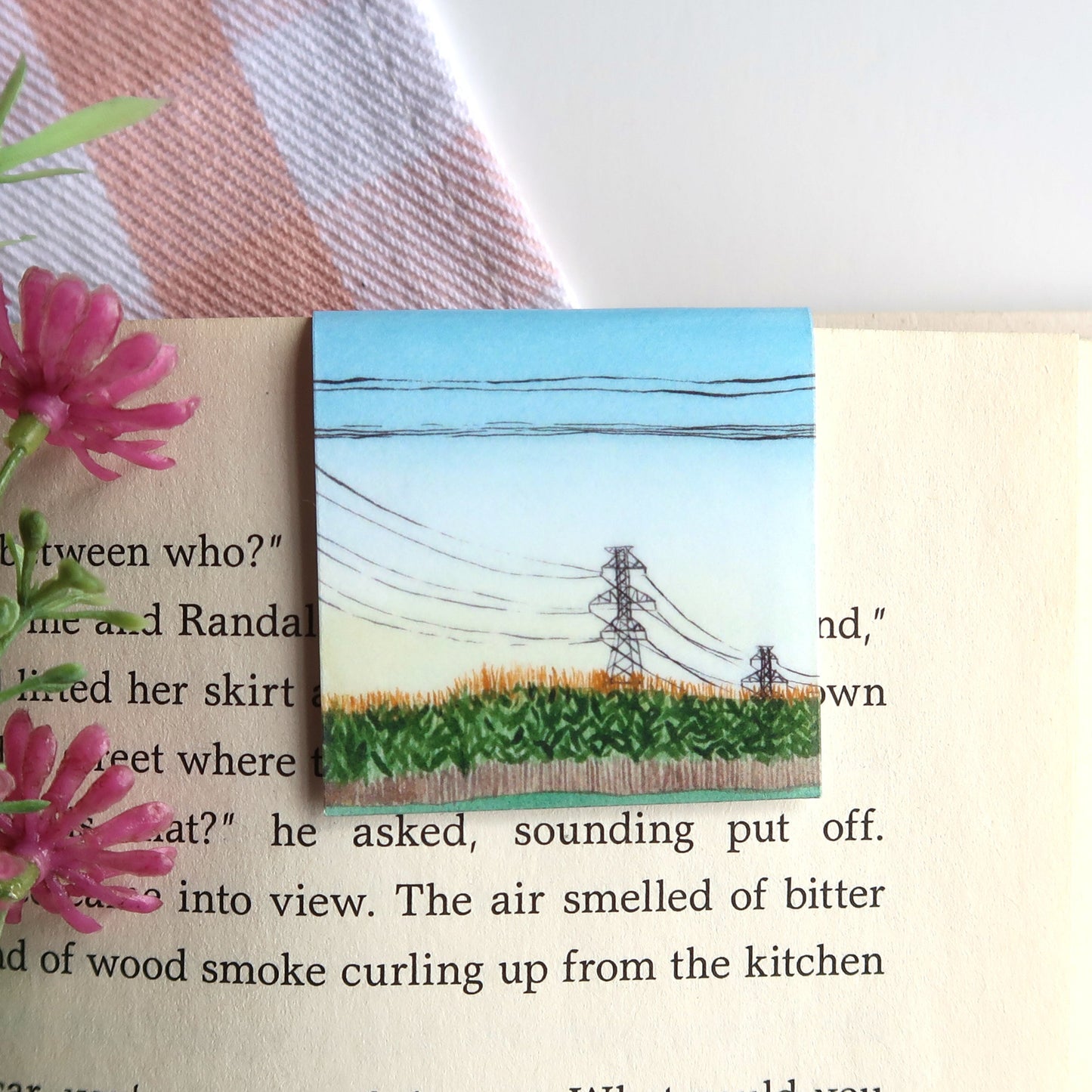 Fall Cornfields and Sky - Magnetic Bookmark