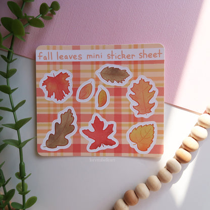 Fall Leaves Mini Sticker Sheet