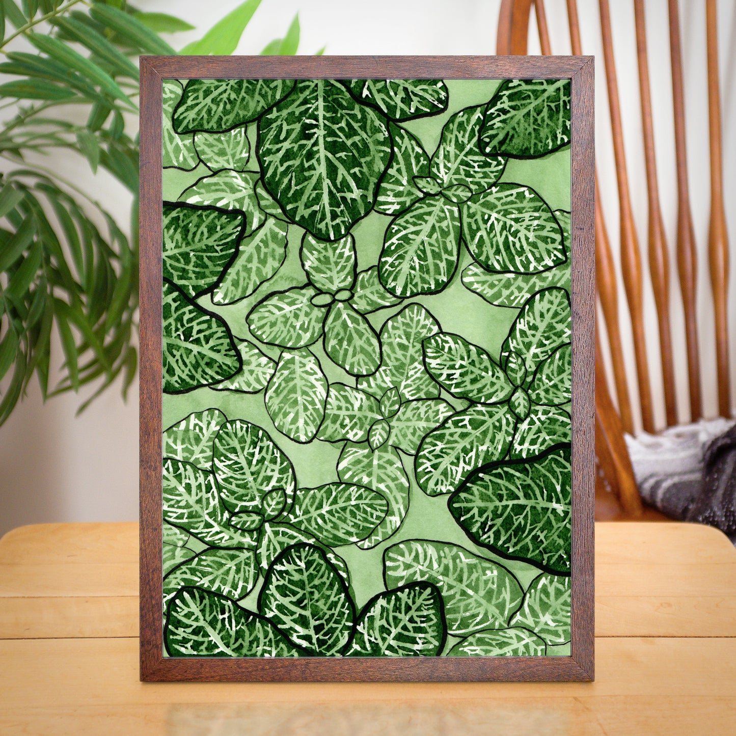 Fittonia - Watercolor Plant Art Print