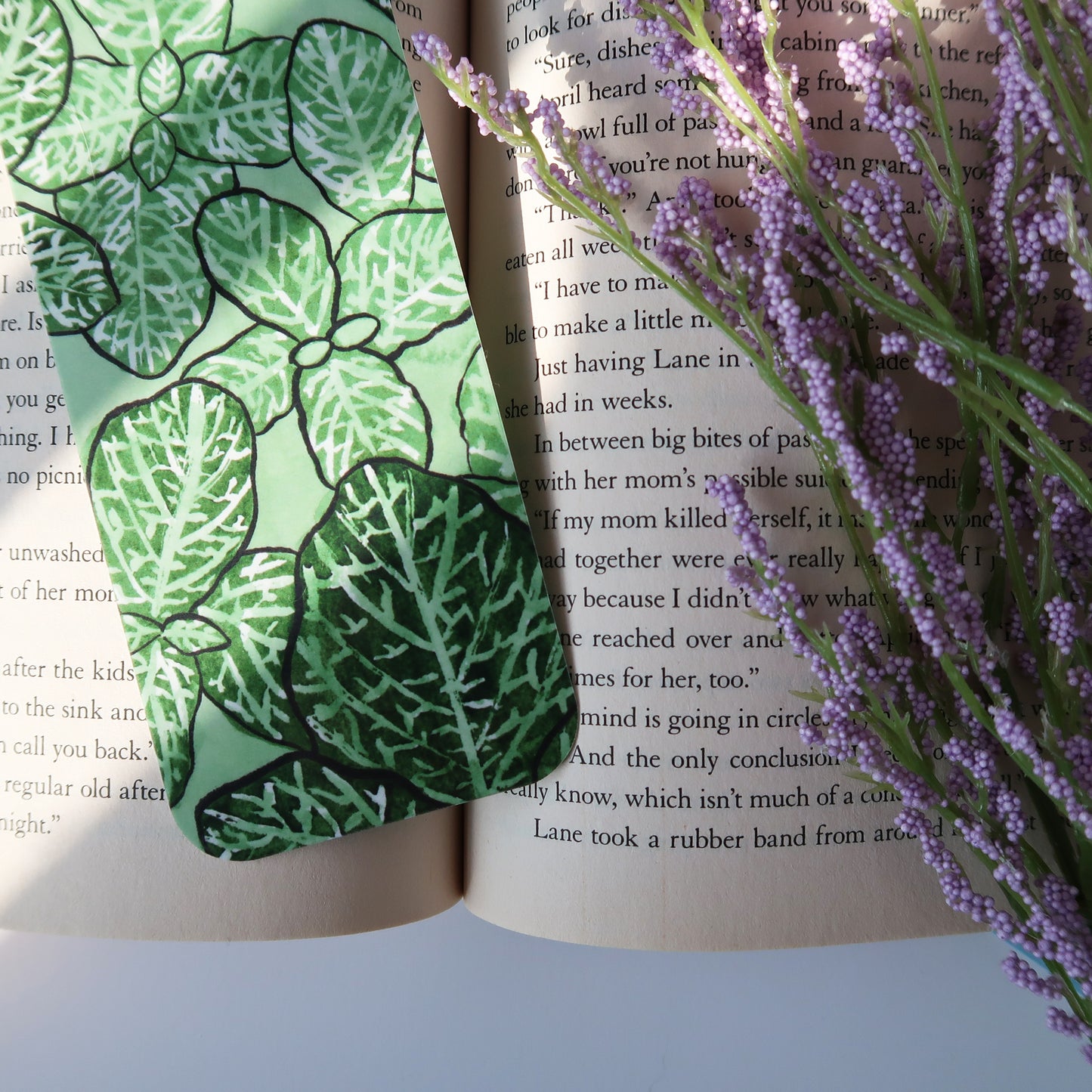 Fittonia Leaves Botanical Bookmark