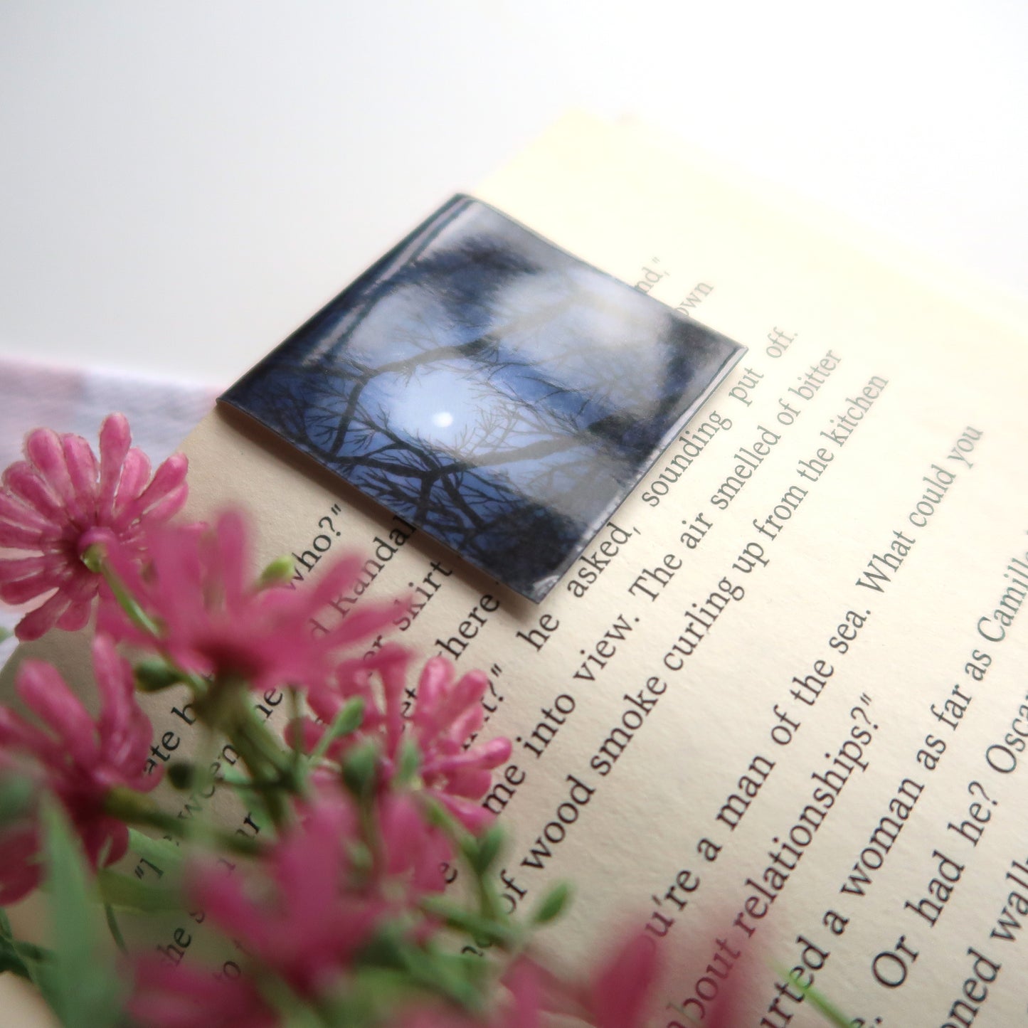 Full Moon Through the Trees - Magnetic Bookmark
