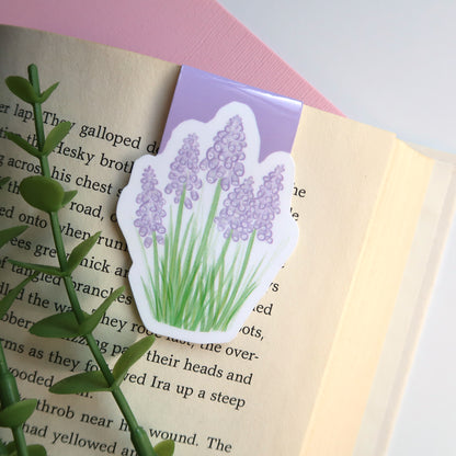 Grape Hyacinth Flowers - Magnetic Bookmark