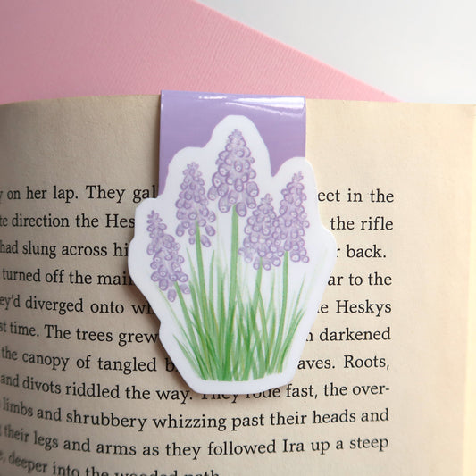 Grape Hyacinth Flowers - Magnetic Bookmark