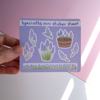 Grape Hyacinths Mini Sticker Sheet