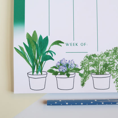 Houseplant Weekly Planner - Stationery