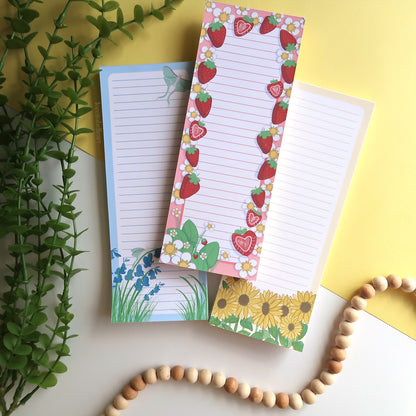 Strawberries To Do List Notepad - Stationery