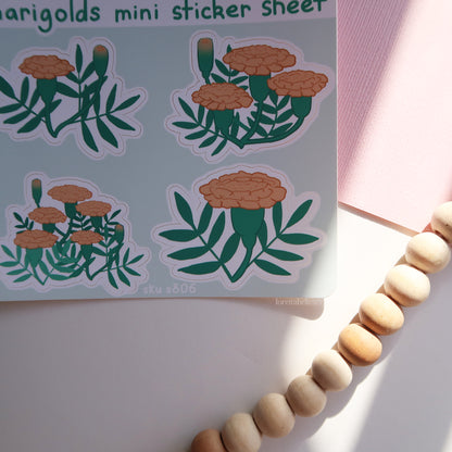Marigolds Mini Sticker Sheet