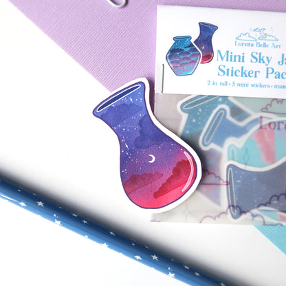 Mini Sky Jar Sticker Pack - Matte Vinyl