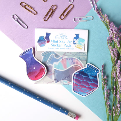 Mini Sky Jar Sticker Pack - Matte Vinyl