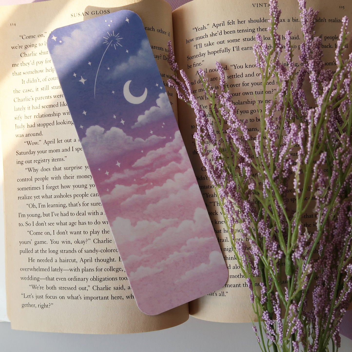 Magical Purple Night Sky Bookmark