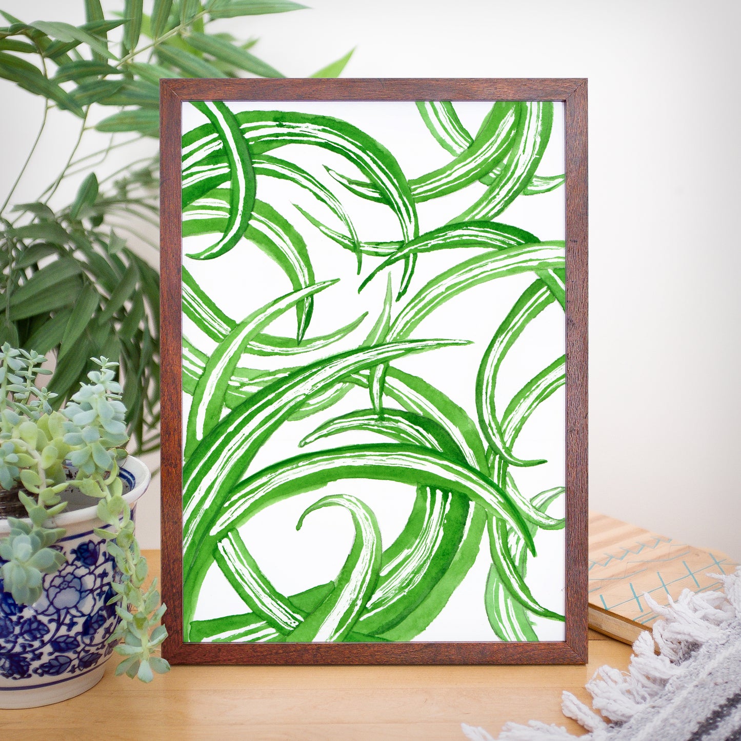 Spider Plant - Watercolor Art Print