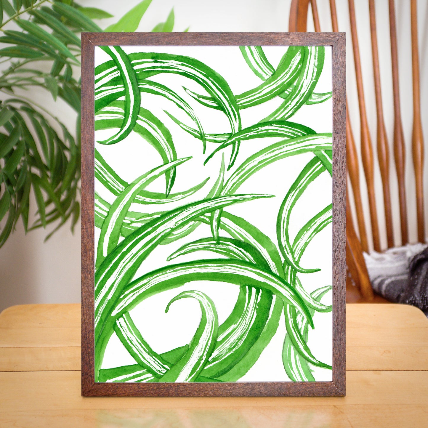 Spider Plant - Watercolor Art Print