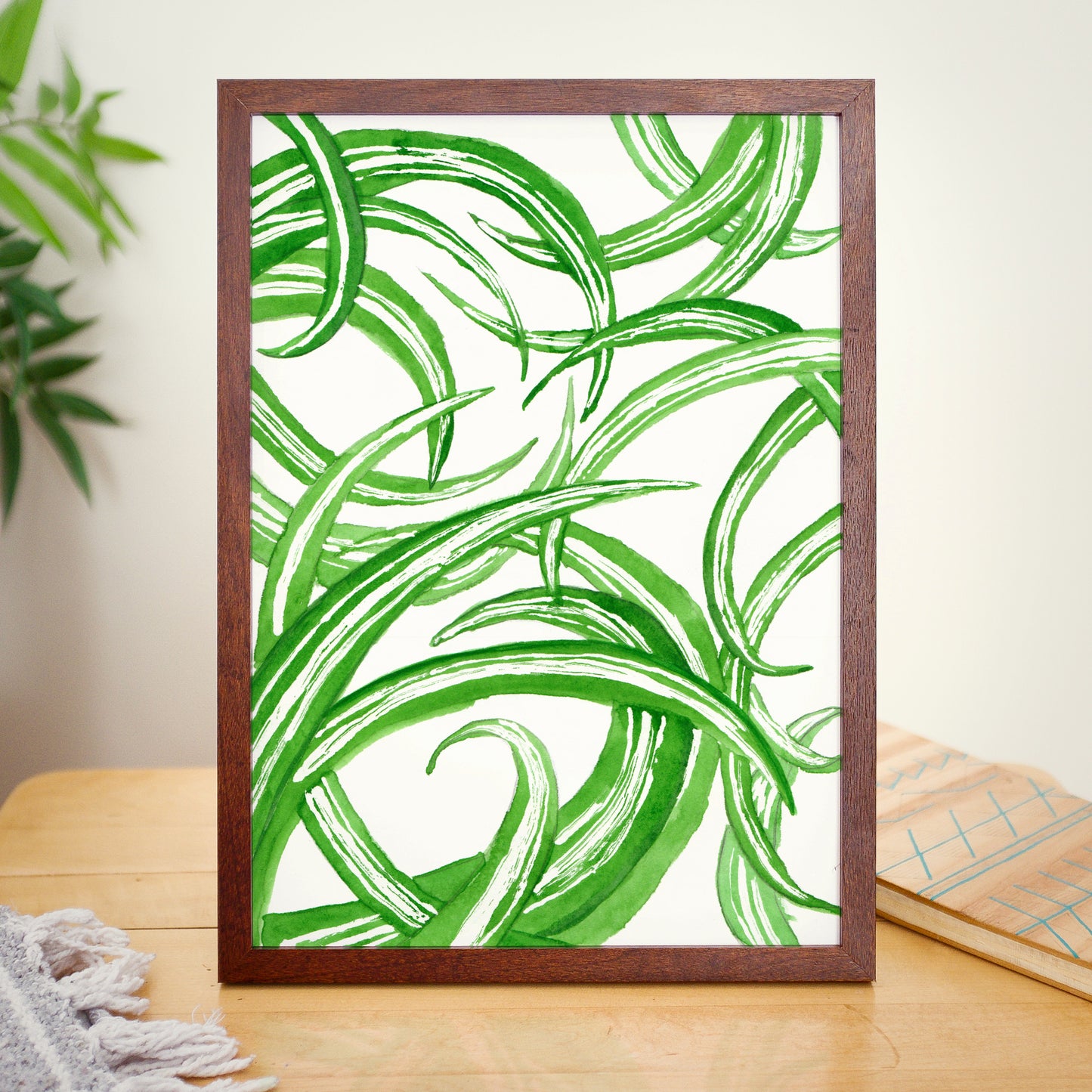 Spider Plant - Watercolor Art Print