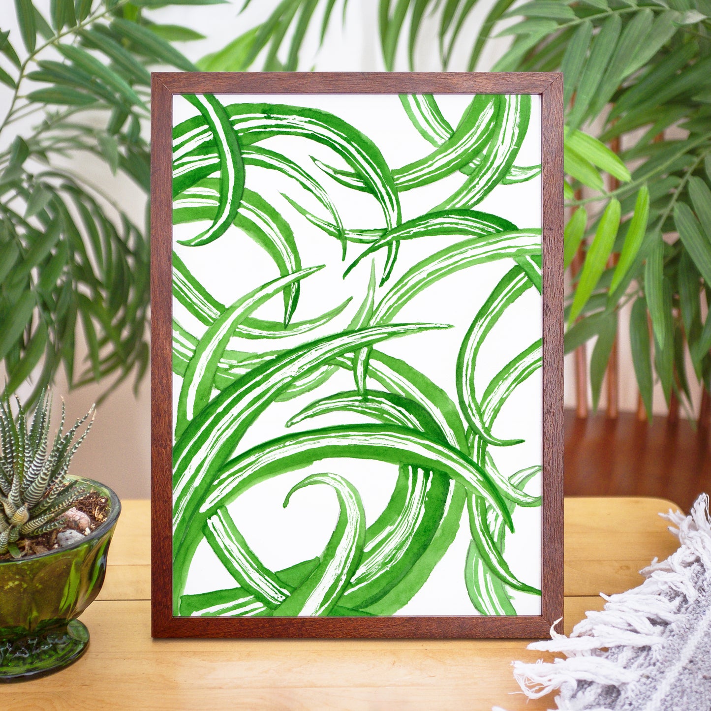 Spider Plant - Watercolor Art Print