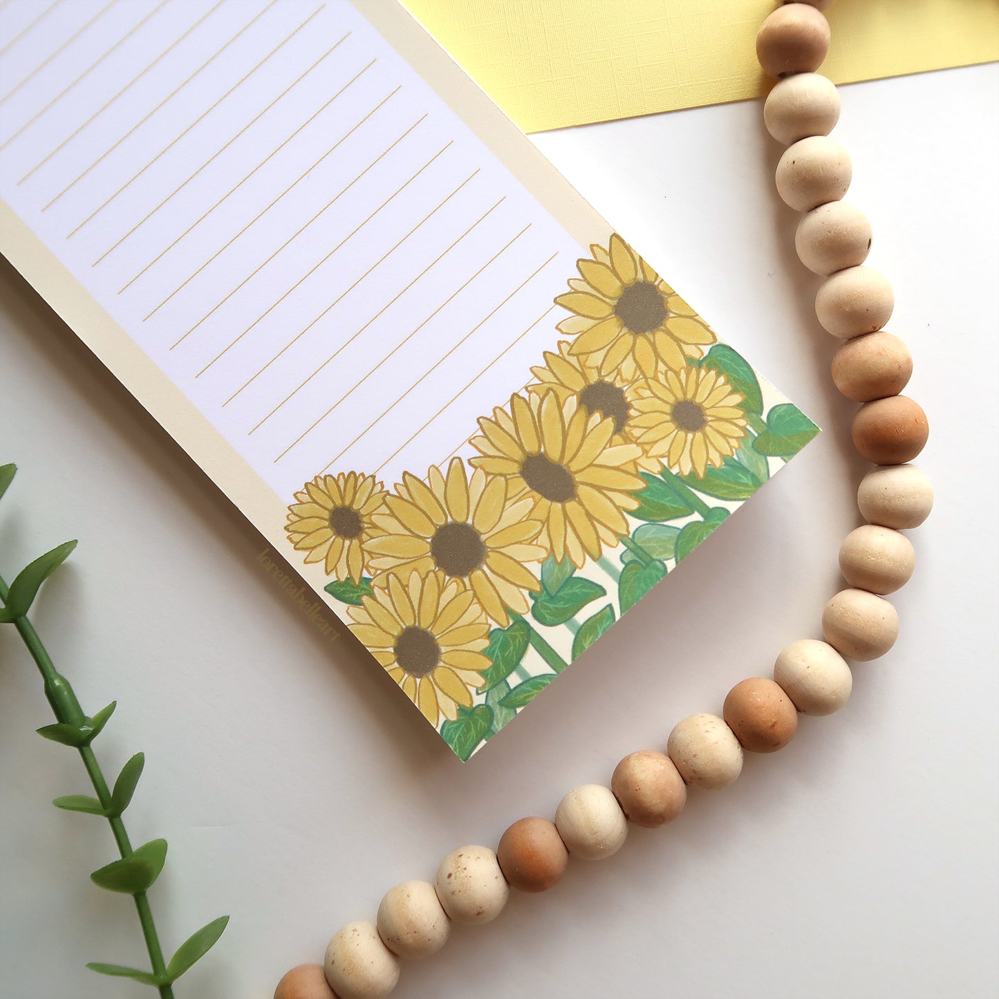 Sunflowers To Do List Notepad - Stationery